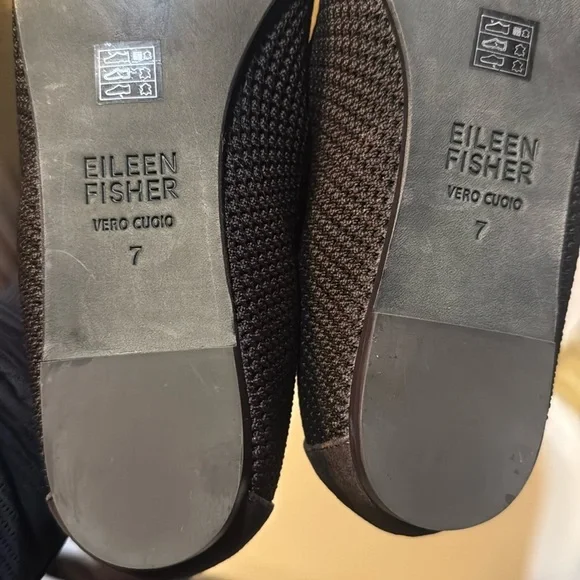 Eileen Fisher Heaven Stretch Knit Wedge Ballet Flat Size 7.5 - Picture 5 of 8